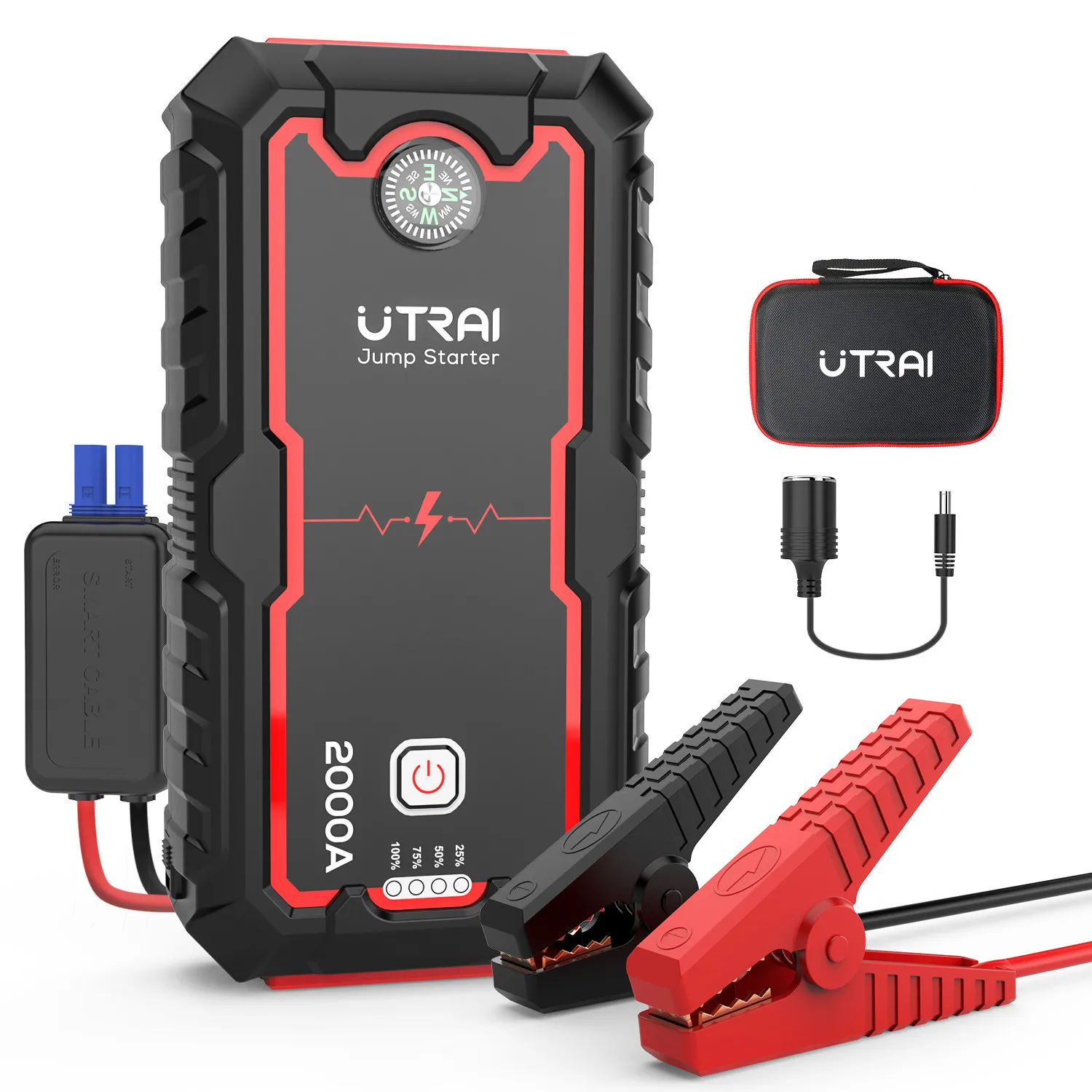 Utrai Car Jump Starter Power Bank Vehicle Booster Starting Device