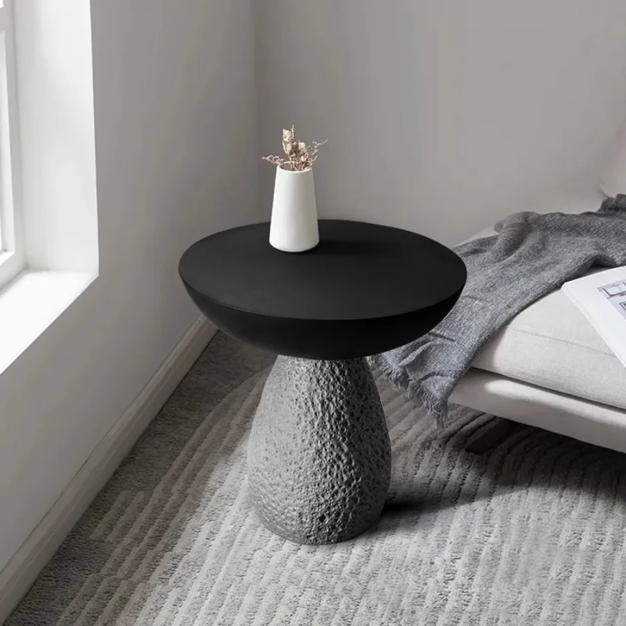 

Home Coffee Table Modern Bedroom Living Room Wood Unique Coffee Table Tablet Platform Nordic Round Portable Mesinha Room Decor