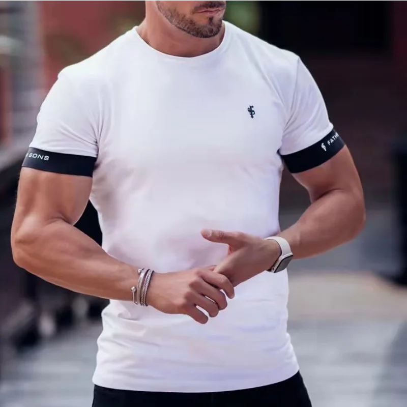 

Футболка мужская с коротким рукавом, дышащая, для бега и занятий спортом, отдыха на открытом воздухе, летняя