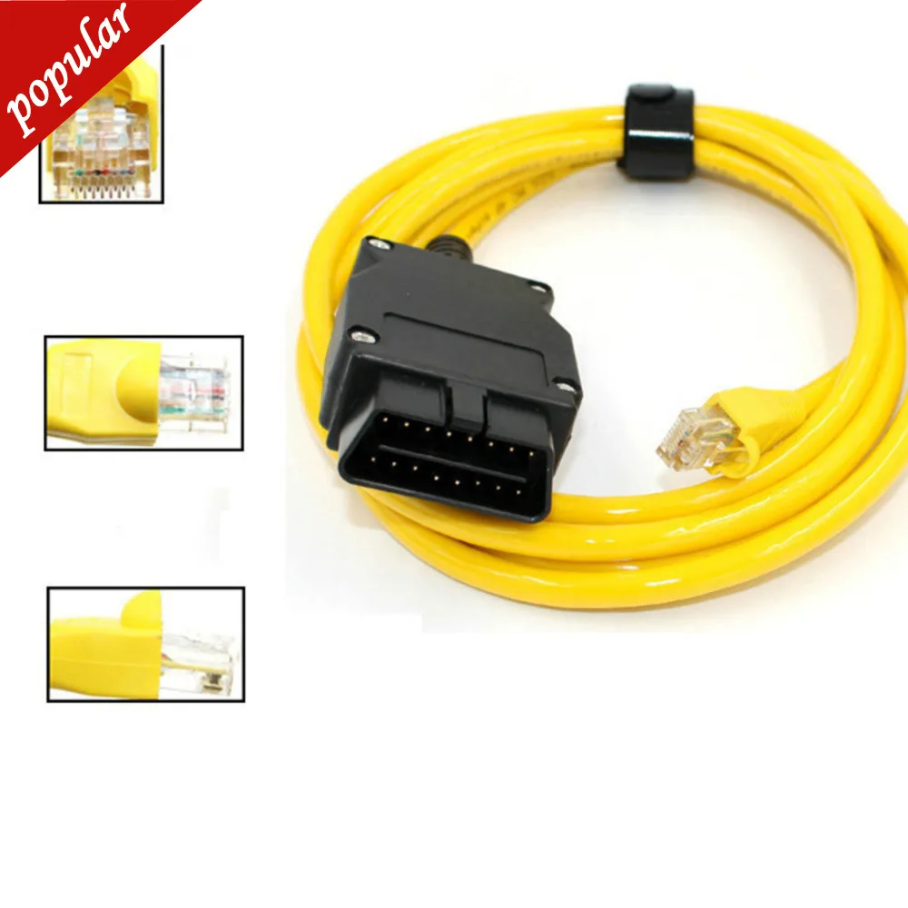 

10pieces New ESYS 3.23.4 V50.3 Data Cable For Bmw ENET Cable Ethernet To OBD2 Interface Data E-SYS ICOM Coding For F-serie DHL
