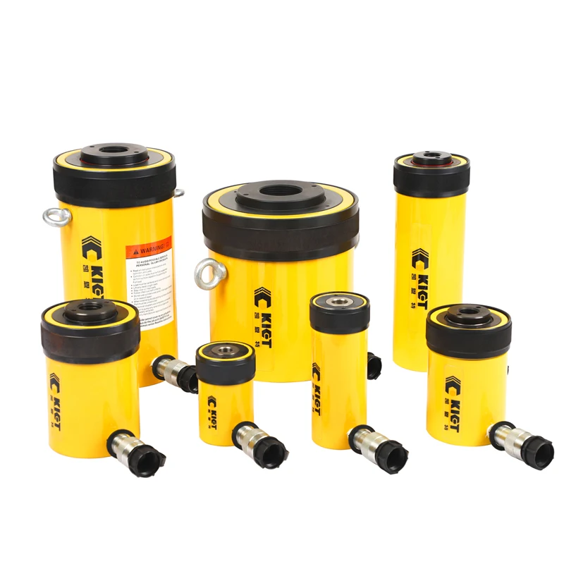 Low Price 50 Ton Single Acting Hydraulic Cylinder Jack Price 100t single acting load return lock nut hydraulic cylinder jack cll 1008