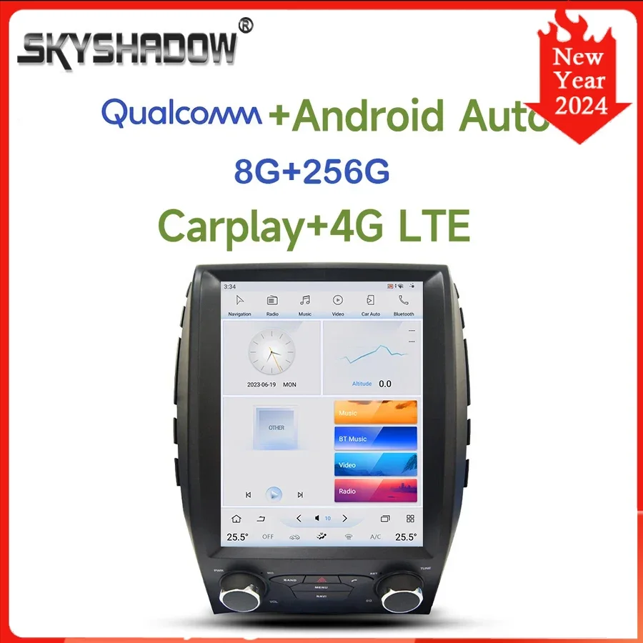 

Tesla Qualcomm Carplay Car DVD Player 4G LTE DSP Android 11.0 8G+256G LTE Bluetooth Wifi GPS RDS Radio For Ford EDGE 2015-2017
