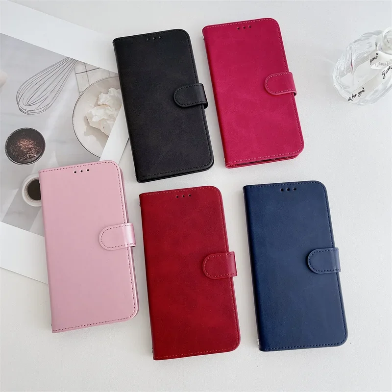 Leather Anti-Theft Wallet Case for Motorola Moto G Series