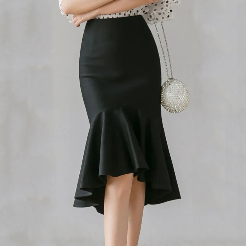 【suzen】Mermaid Unbalanced Frill Skirt $_10.JPG?set_id=880000500F