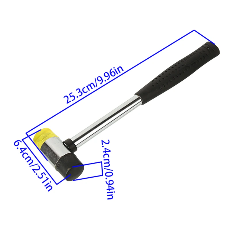 25-40mm 투명 설치 해머 충격 방지 손상 없는 망치 오토바이 ATV 먼지 자전거 유지 보수 도구