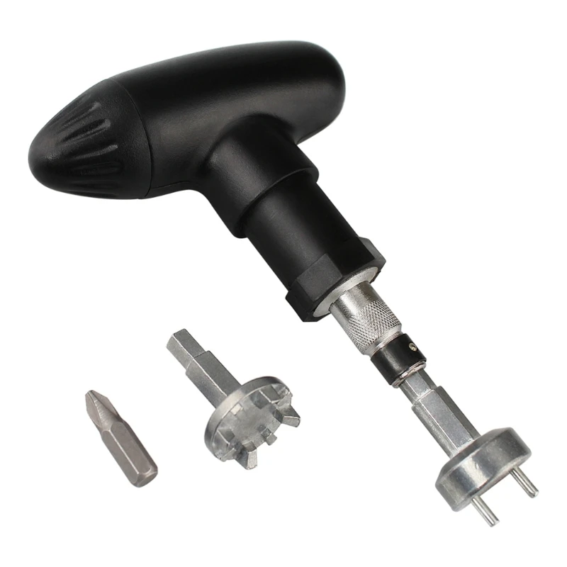 

Golf Spikes Ratchet Handle Wrench Tool Bits Golf Remover Rippers Steel Ratcheting R7UA