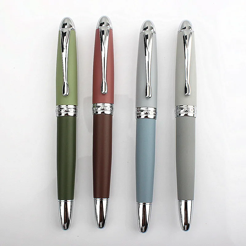 

high quality business Metal Fountain Pen Matte Barrel 0.38MM EF Nib Office Business Writing Gift Ink Pen