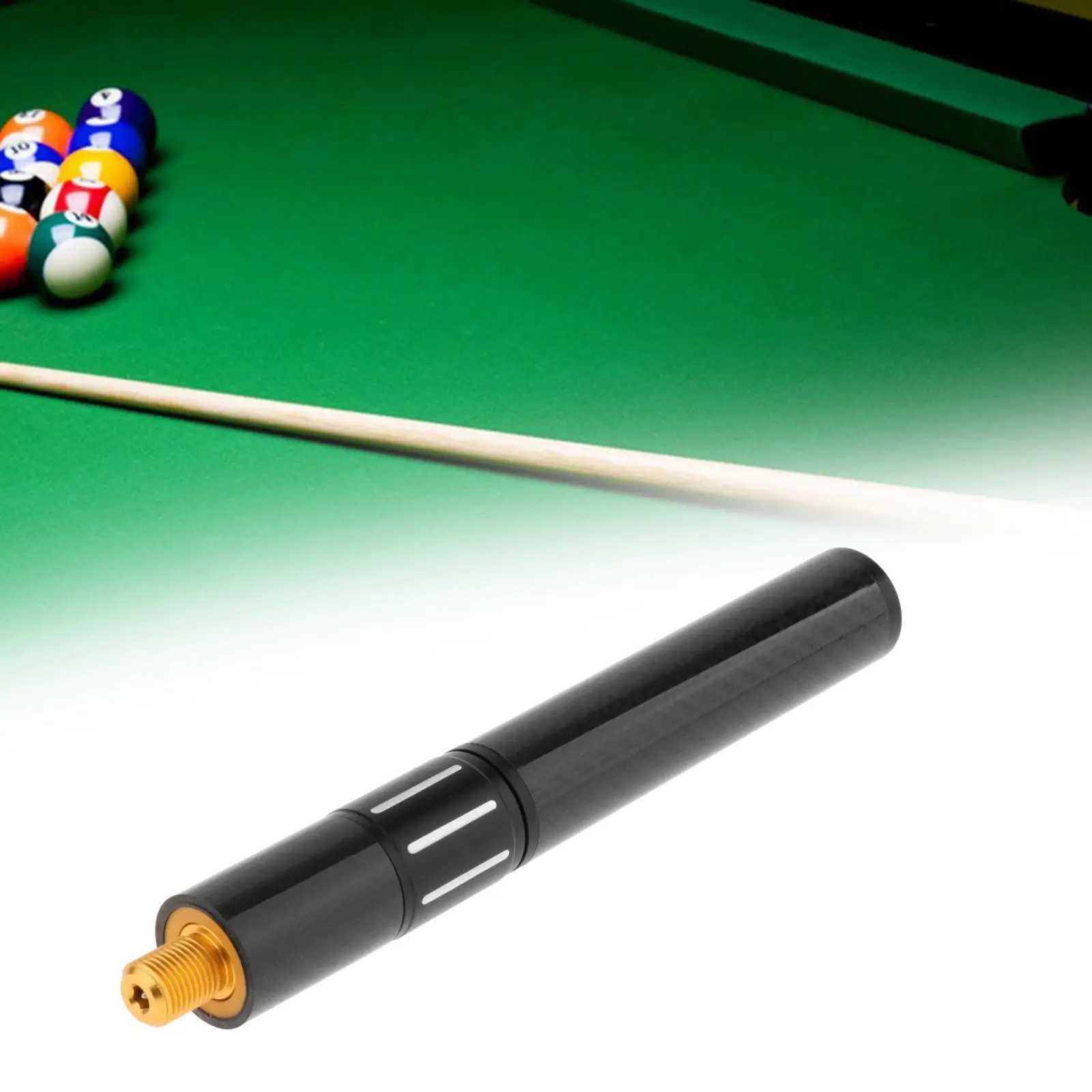 Pool Cue Extension Telescopic Cue End Lengthener for Billiard Enthusiasts