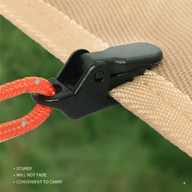 10/30Pcs Outdoor Heavy-Duty Tarp Clips Camping Tents Awning Wind Rope Clamp