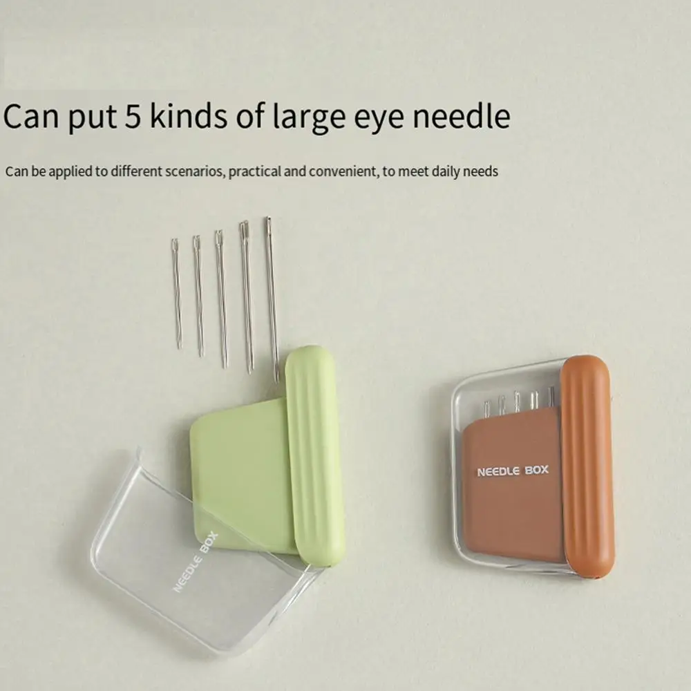 1Pcs Magnetic Suction Hand Sewing Needle Storage Box With 10 Needles Sewing Needle Set Portable Tool Craft Accessories