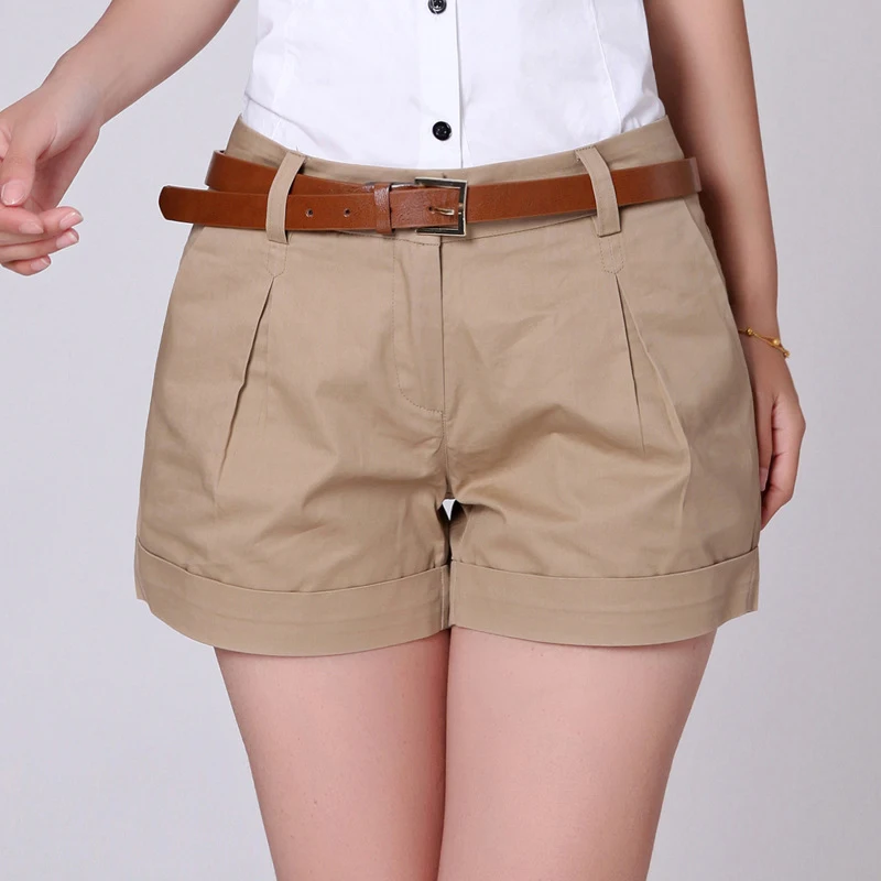 

Summer 2024 Women Cotton Shorts Solid White Curled Hem Vintage Folds Pocket Shirts Match Basic Casual 3/10 Pants Bloomers Shorts