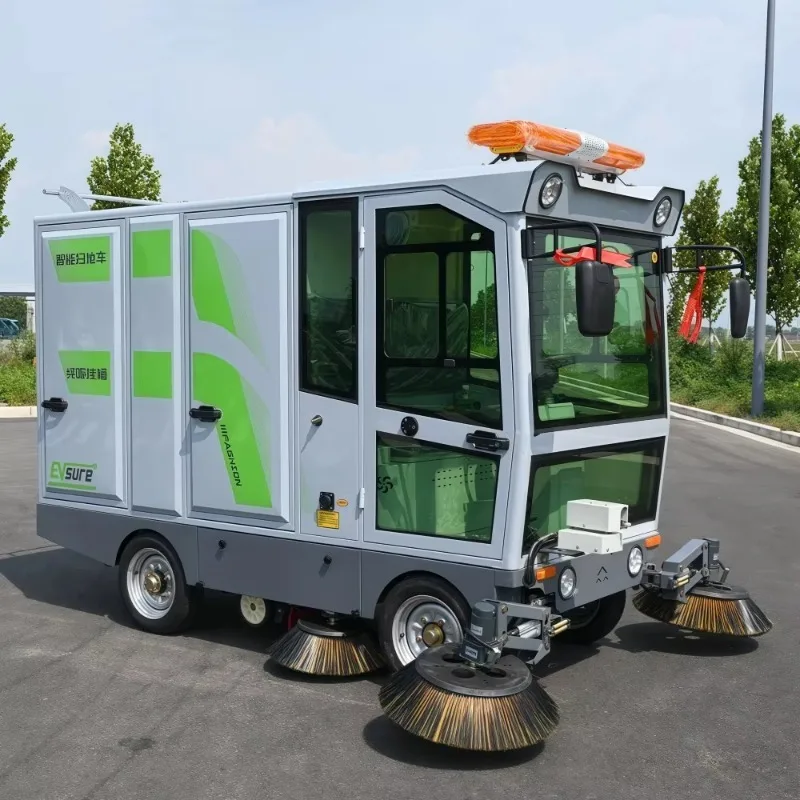 Road Sweepers Truck Street Sweeper Machine Industrial Electric Vacuum Sweeper for Municipality 6