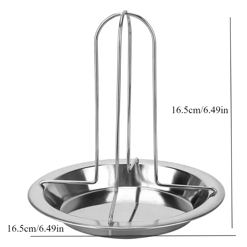 Roasting Grill Stand Chicken Roaster Rack Kitchen Outdoor BBQ Tools Carbon Steel Non-stick Grilled Chicken Plate Kitchen Gadgets