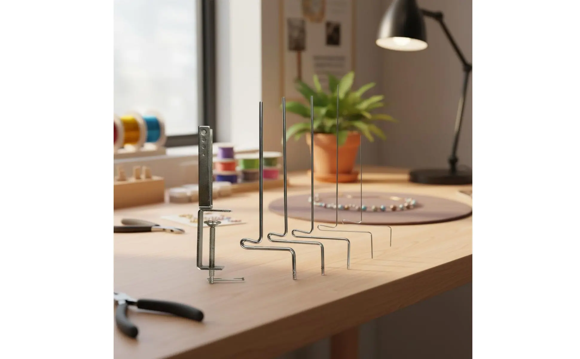 Stepped Wire Looping Rod Sturdy Metal Construction Jewelry Wire Wrapping Rod Set Hoop Circlet Making Tool DIY Accessible