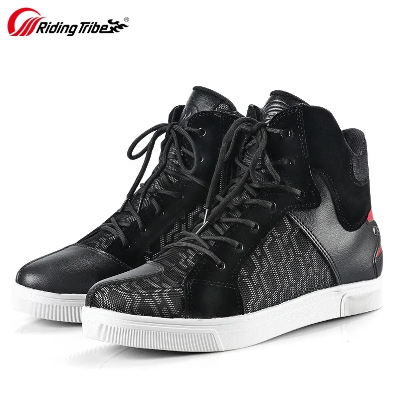 

Fashion Motorcycle Boots Moto Motorbike Motorboats Breathable Men Riding Equiment Motocross Touring Biker Street Racing