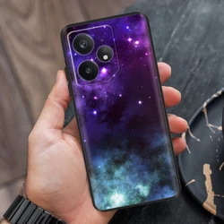 Luxury Painted Soft Black TPU Silicone Bumper Phone Back Cover for Realme Neo7 RMX5060 (00354)
