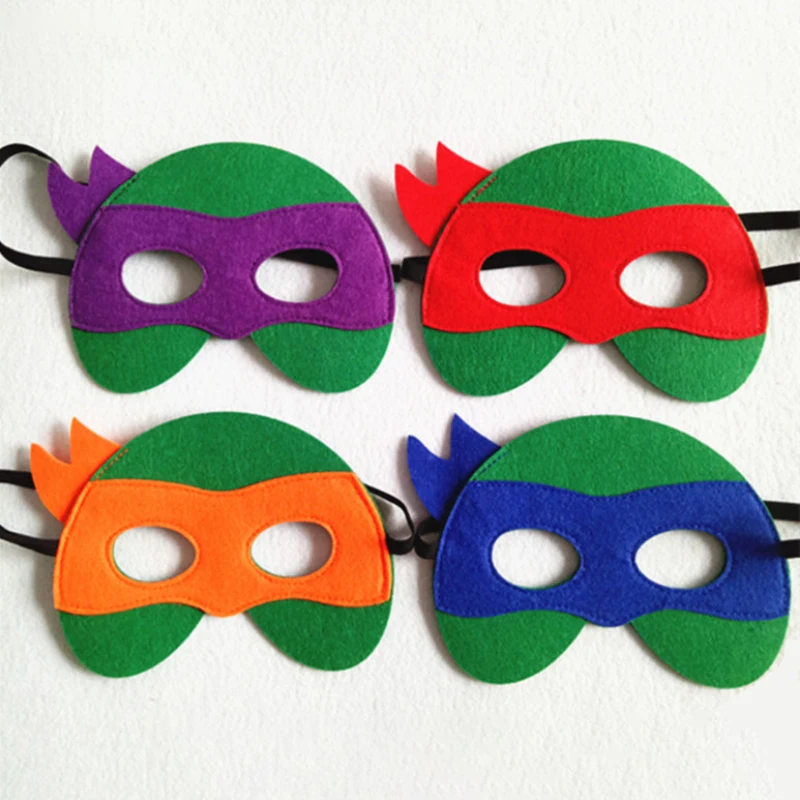 

Ninja Anime Masquerade Turtle Mask Blindfolds Cosplay Felt Mask Children's Cartoon Anime Accessories Gifts