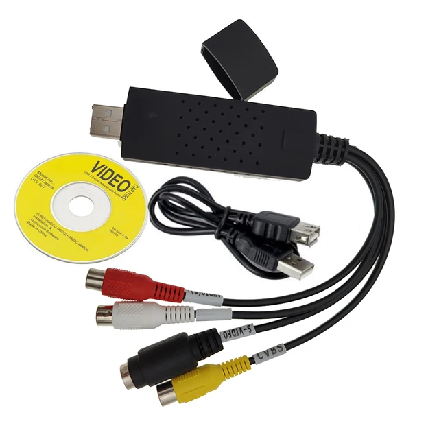 Vhs – Convertisseur Numérique Usb 2.0, Carte De Capture Audio, Boîtier Vhs,  Vcr, Tv, Pour Win 7/8/10 - AliExpress