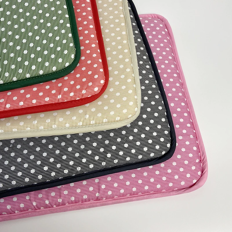 1Pc Candy Colors Cushion Garden Fabric Plain Plain Cushion European Dining Chair Cushion Creative Sofa Fabric Cushion 40*40cm 3