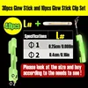 40pcs/Set Night Fishing Luminous Sticks with Accessories, 30pcs Glow Stick and 10pcs Glow Clip Kit 6