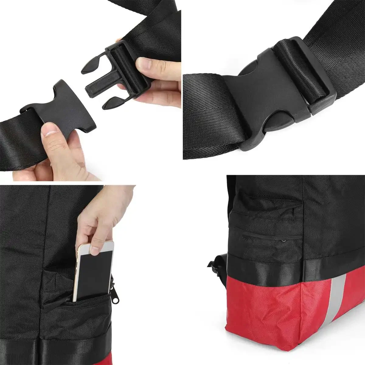 1680D Oxford Leather Spare Tire Bag Truck 60L Camping Equipment Vehicle Spare Tire Garbage Bag For Jeep Wrangler TJ JK JL SUV
