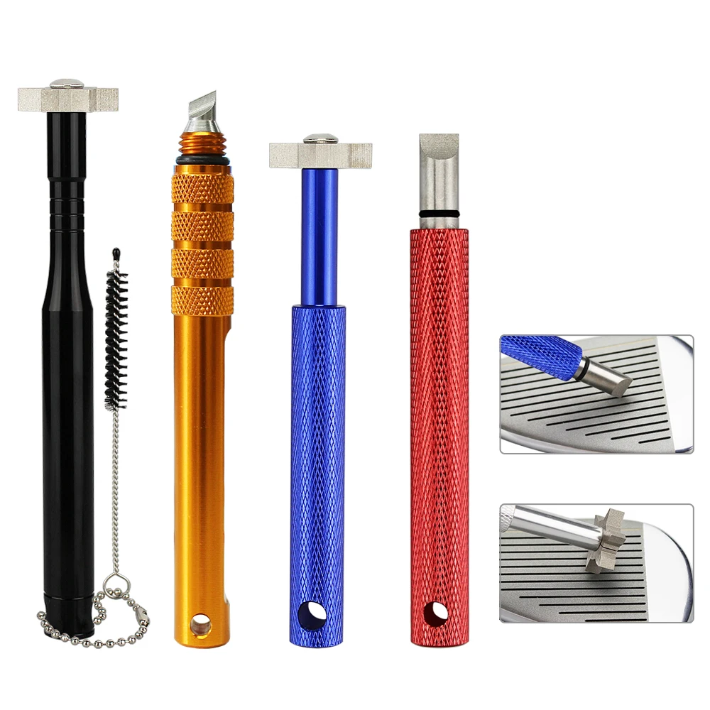 Ultimate Golf Club Grooving and Sharpening Tool - Durable Alloy Head in 6 Vibrant Colors