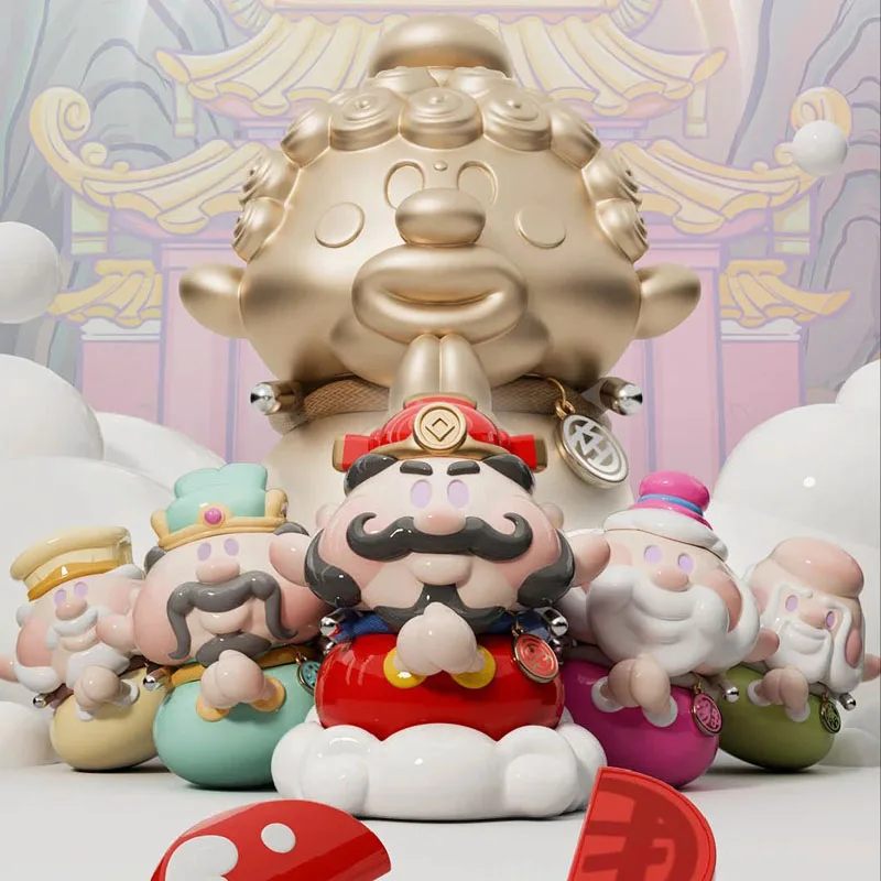 XINGYUNDIAN SHENHUIFU PVC God of Wealth Mascot Ornaments Mystery