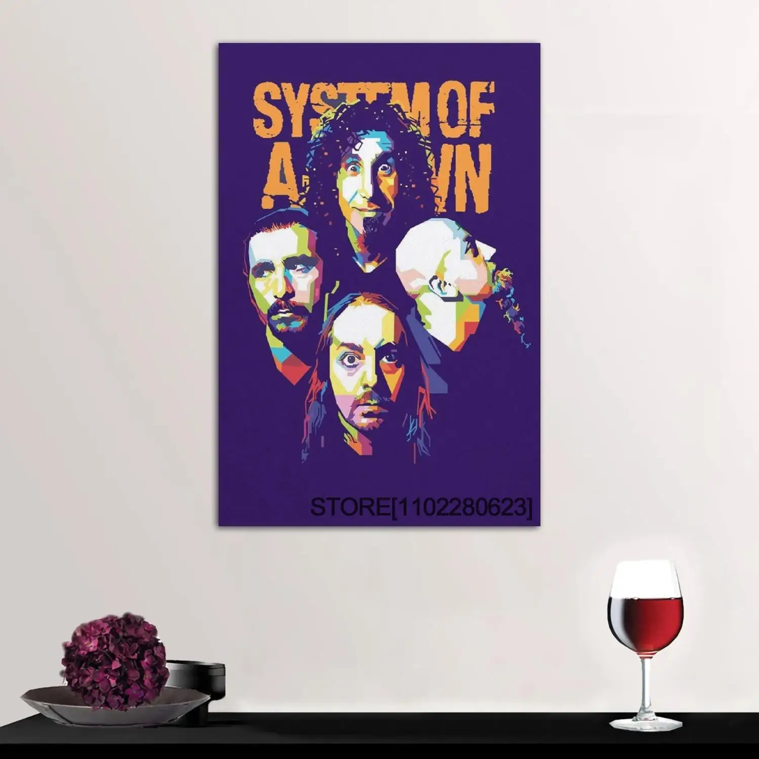  HONGWEIBAO System of A Down 1998 by System of A Down Poster  Canvas Poster Wall Art Decor Print Picture Paintings for Living Room  Bedroom Decoration Unframe-style112x18inch(30x45cm): Posters & Prints