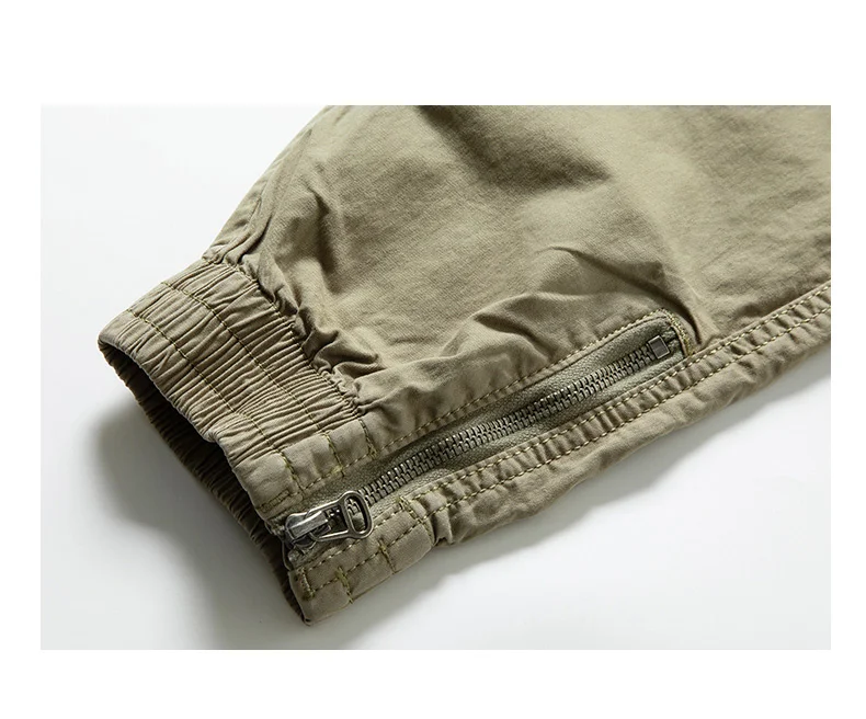 Description Picture 6 of itemFashion Cotton Men's Cargo Pants Ankle Length Pants Tactical Work Pants Men Outerwear Straight Long Trousers For Men Clothing