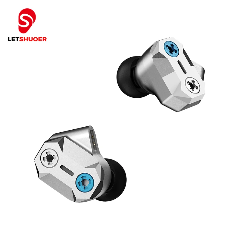

Letshuoer Tape Pro HiFi In-ear wired Earphone for Iphone 12 Android Bass Noise Cancel Dynamic Hybrid Detachable Cable Monitor