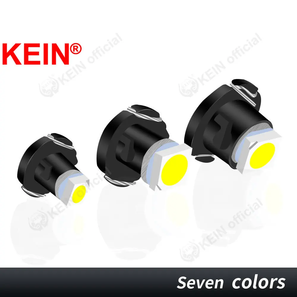 KEIN 8PCS T3 T4.2 T4.7 Car Led Neo Wedge Switch Radio Climate Control Bulb Instrument Dashboard Dash Indicator Lamp Panel Lights