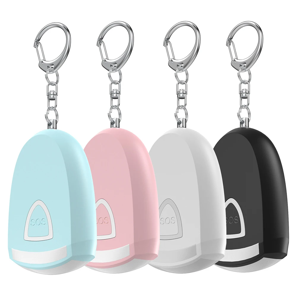 Personal Alarm Keychain Rechargeable With Light 130db Self Defense Siren Safety Alarm For Women Girl Personal Keychain Alarm