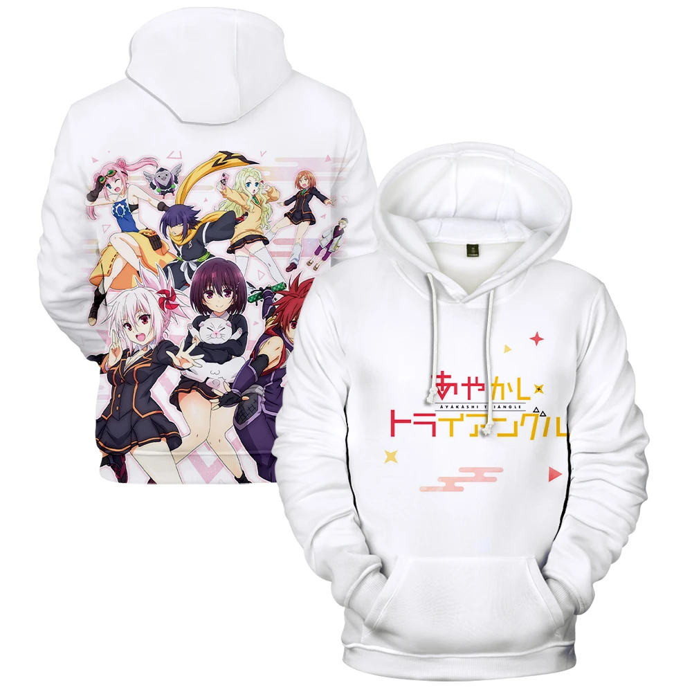 Ayakashi Triangle Anime Hoodie New Japan Manga Long Sleeve Woman Man Sweatshirt Harajuku Streetwear 3D Clothes