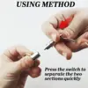 10PCS Quick Release Keychain Detachable Pull Apart Key Rings Heavy Duty Dual Split Snap Lock Holder Silver Double Spring Key Acc 3