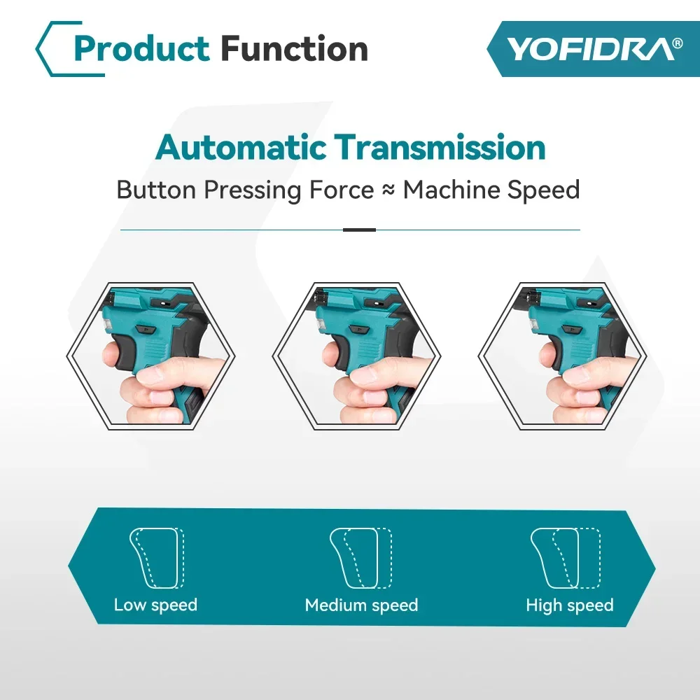 1000N.M Brushless Electric Impact Wrench Cordless Electric Wrench 1/2 inch Screwdriver Socket Power Tools for Makita 18V Battery 4