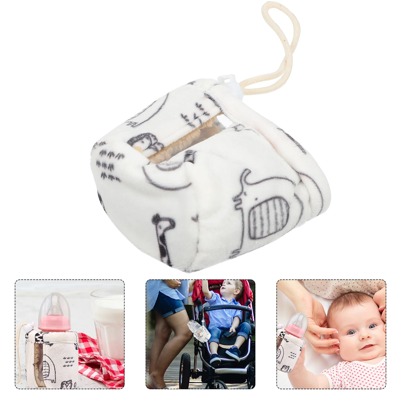 

Infant Bottles Baby Bottle Holder Baby Bottle Sleeves Warm Baby Bottle Cover Reusable Plush Baby Glass Bottles Insulator