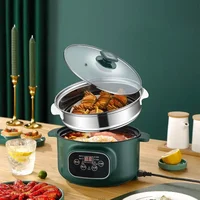 Electric cooking pot household multi-function rice cooking pot electric hot pot electric frying pot dormitory small electric pot 1