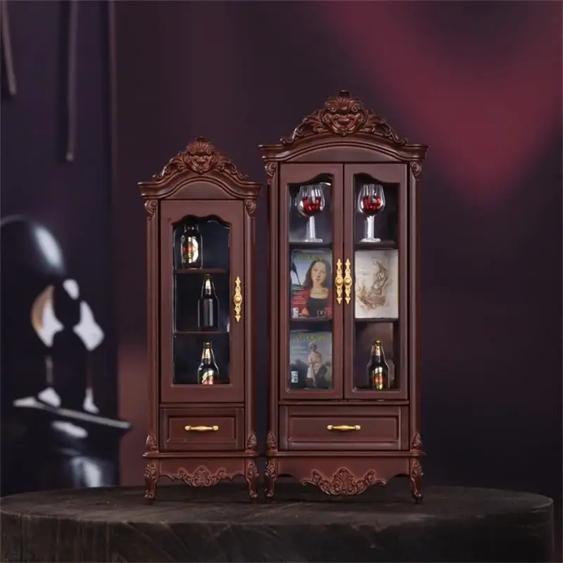 Vintage Wine Cabinet Storage Display Cupboard