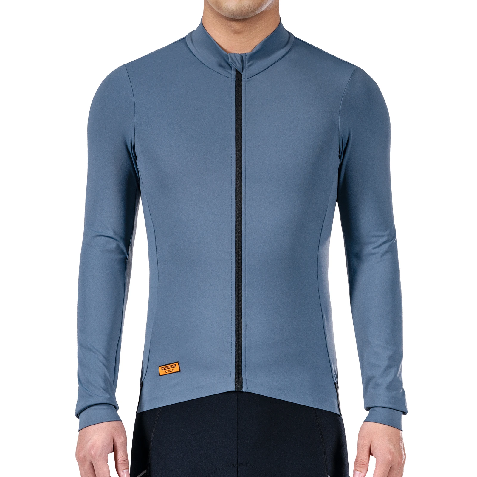 thumbnail image 1 of MY KILOMETRE Primavera Otoño 2023 Maillot de Ciclismo para Hombre Manga Larga Cremallera Completa Slim Fit Camisetas de Ciclismo Ropa de Ciclismo de Carretera, 1 of 5