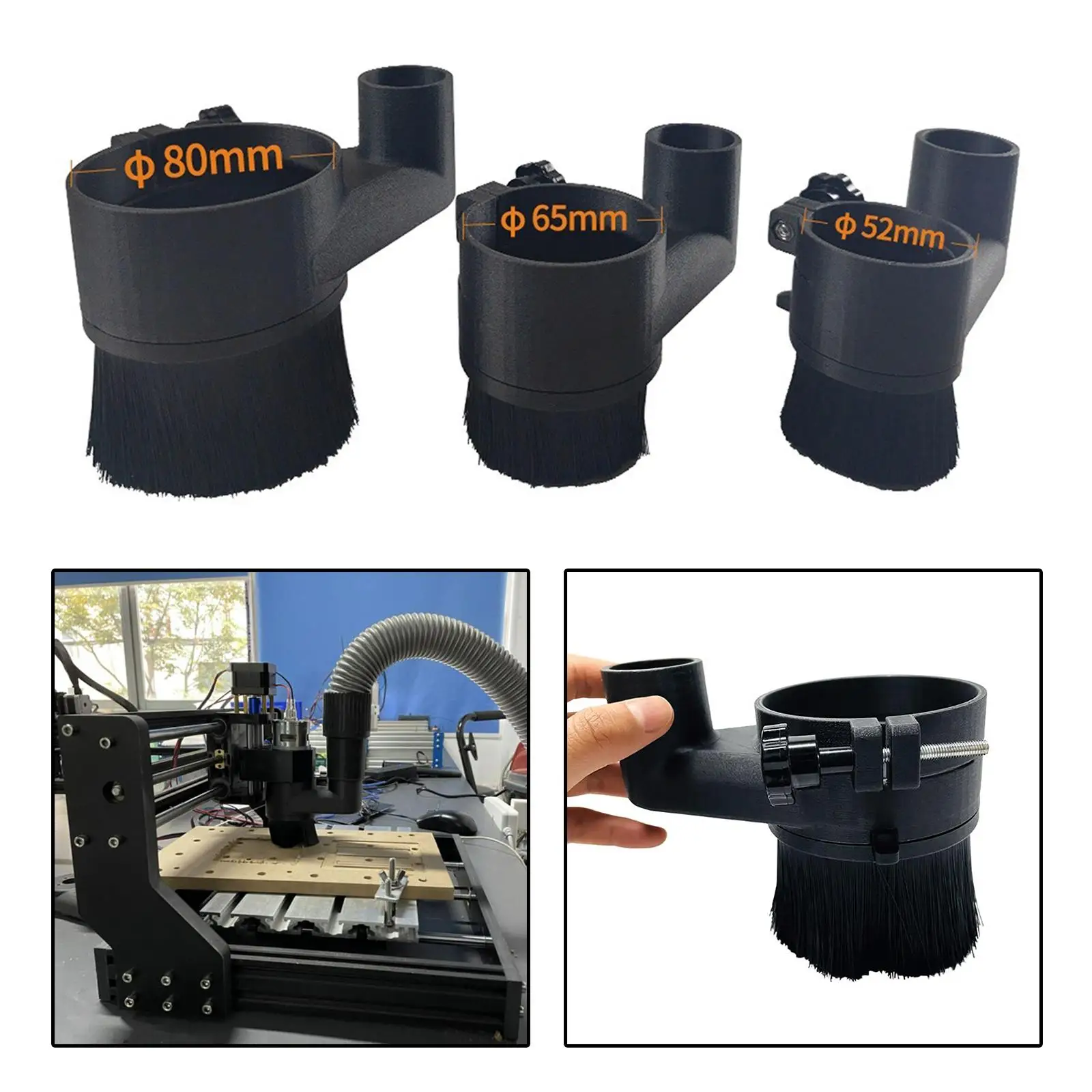 CNC Engraving Machine Accessories Spindle Dust  Vacuum Cleaner Spindle for 775/52mm/65mm/80