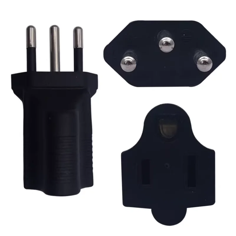 1PCS US 5-15R female to US AU UK EU 4.0/4.8mm swiss Italy Israel Sri Lanka India male power plug socket converter