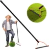 Grass Whip with Double-Edged Serrated Sharp Steel Blade Manual Weed Grass Cutter with 30 Inch Handle Handheld Weed Whacker 1