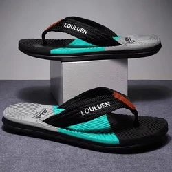 Premium Summer Beach Flip Flops for Men - Breathable, Fashionable, Casual Outdoor Slippers (Black)