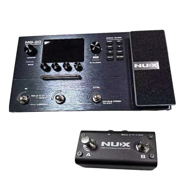 NUX MG30 DME digital multiple effector for guitar bass LOOP loop