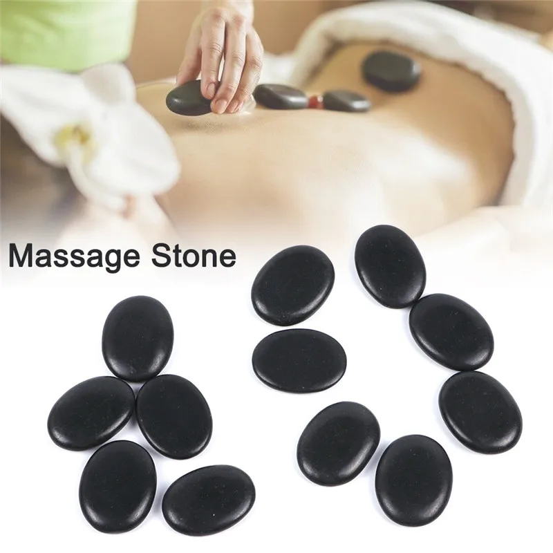Beauty Stones Massage Spa Rock Basalt Stone Lava Natural Energy Massage Stone 7Pcs Healthy Beauty Tool massage tool