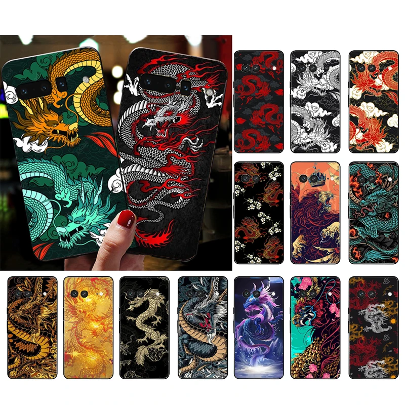 

Fashion Cute China Dragon Phone Case For Google Pixel 8 7 Pro 7A 7 6A 6 Pro 5A 4A 3A Pixel 4 XL Pixel 5 6 4 3 3A XL