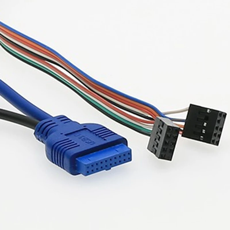Caixa do Computador do pc do Chassi Cabo de Substituição do Painel Frontal de Áudio Usb 2.0 Plus 3.0 Port 70cm - Imagem 6