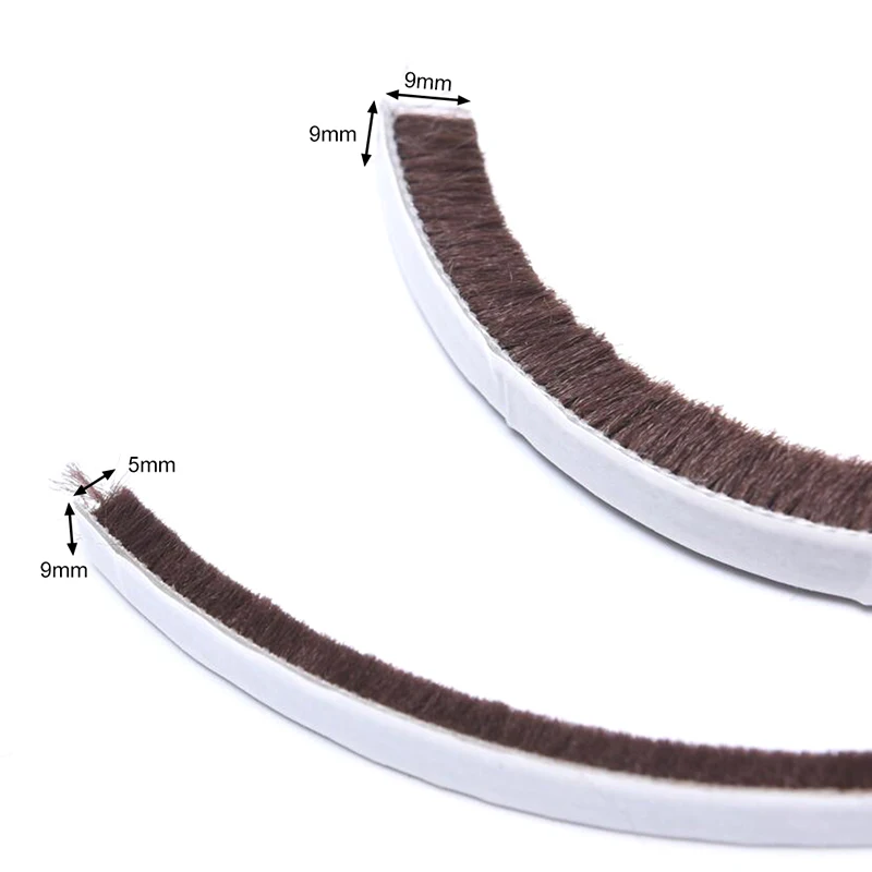 Draft-Blocking Door and Window Frame Brush Seal – 5M Weatherproof Insulation Strip