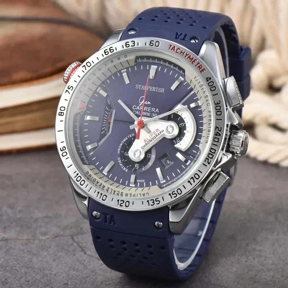 Popular 2024 Custome Brand Watches for Men Luxury Multifunction Male Wrist Watch Chronograph Automatic Date AAA Clocks Relógio