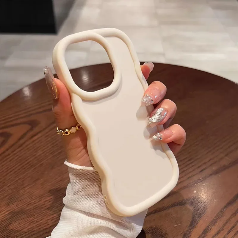 Soft Wave Curved Edge Phone Case Cover